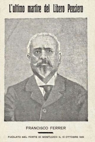 Francisco Ferrer Postkarte